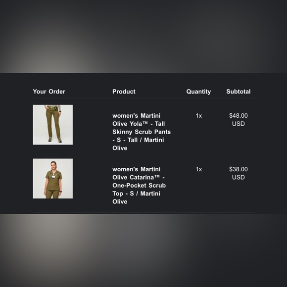 FIGS Women’s Technical Collection One-pocket top & Skinny Pants - Picture 8 of 8